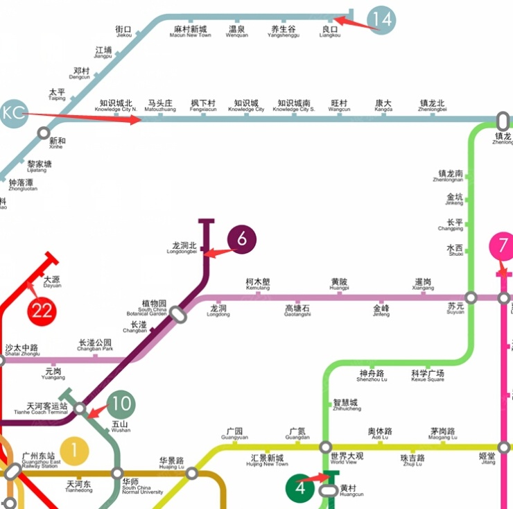 牛人分享广州地铁最新远期规划线路图大家感受下