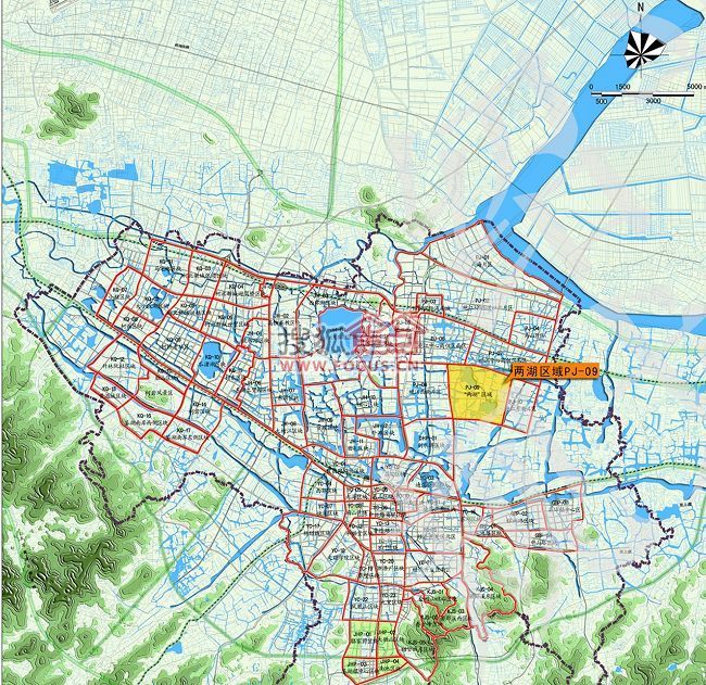 绍兴市袍江新区 "两湖"区域 控制性详细规划公示