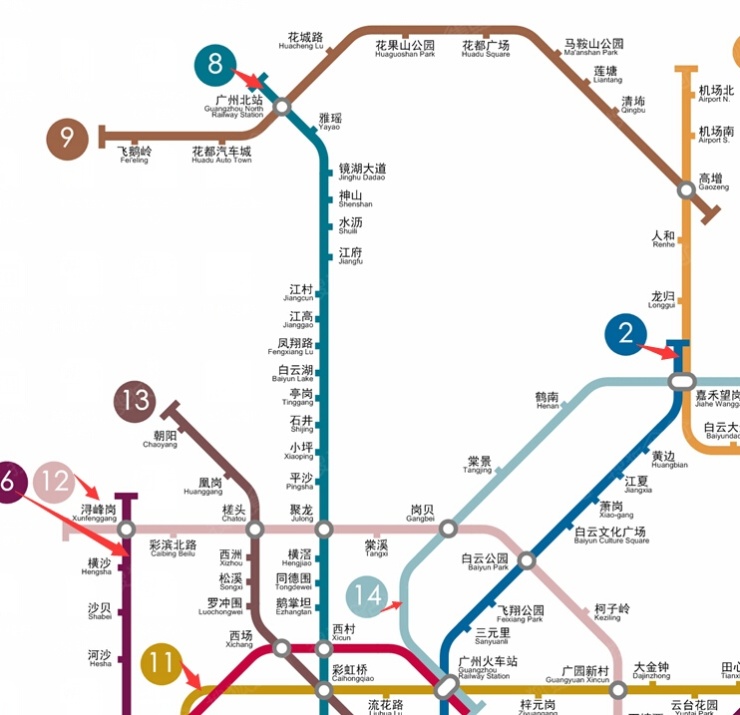 牛人分享~广州地铁最新远期规划线路图 大家感受下.