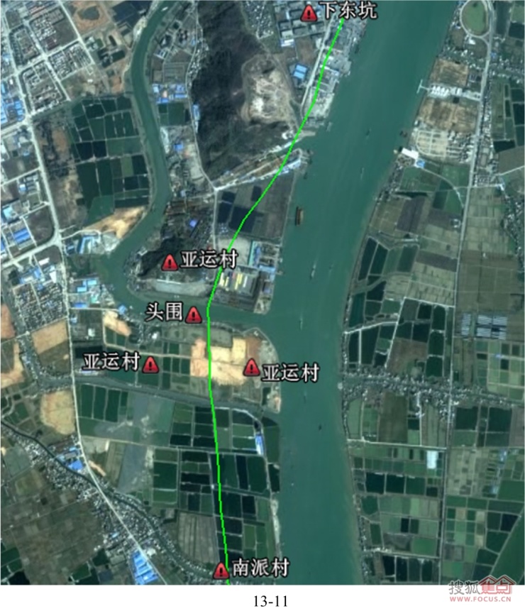 图:平南高速沿线环境点图