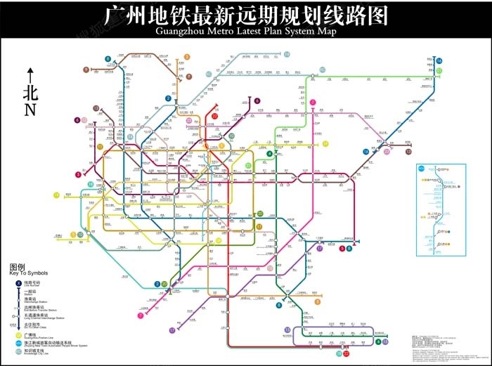 牛人分享~广州地铁最新远期规划线路图 大家感受下.