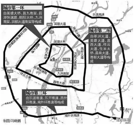 划分地段差的最好方法,一环线作为一个城市的最核心地带,南昌区域价值