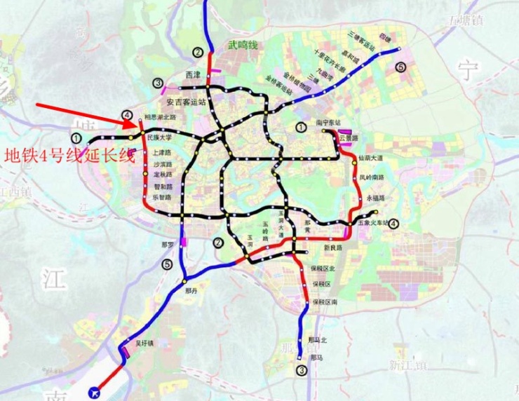 南宁市城市轨道交通线网规划修编(2020)