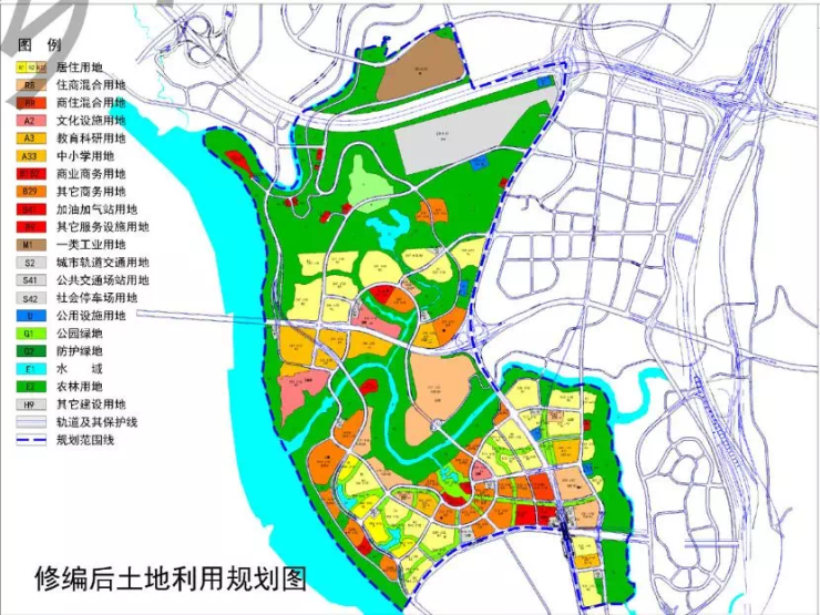 重庆市规划局控规修改 大竹林部分地块调整商改住