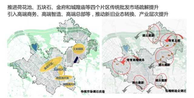 成都金牛区20年详细规划出炉人北中央商务区成核心两轴两廊三城引领