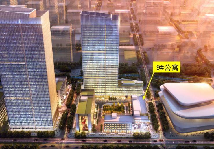 华润置地广场9#公寓楼示意图从cbd发展来看,未来华润置地广场建成