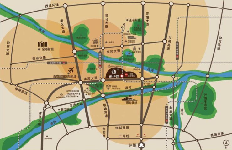 备注:泾河新城区位规划图