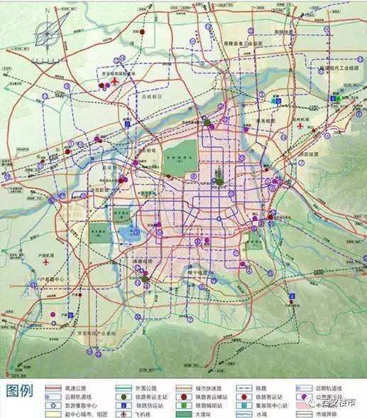 02 上面这张图是西安市规划局在2017年3月初在其官网公布的大西安