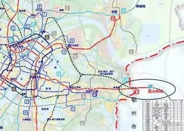 鄂州 据最新消息,武汉地铁11,19号线,和光谷有轨t2,t9,都将延伸