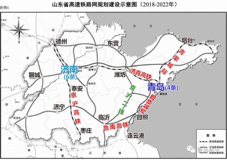 青岛高铁网终极版 青荣城际:青岛-烟台,威海.