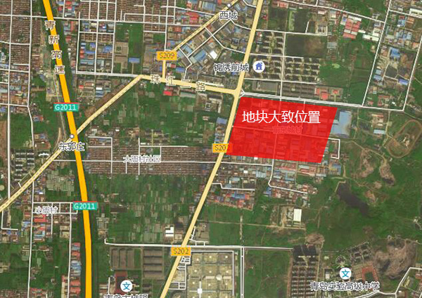 即墨环秀街道超8万㎡商住地块挂牌或为金茂广场用地