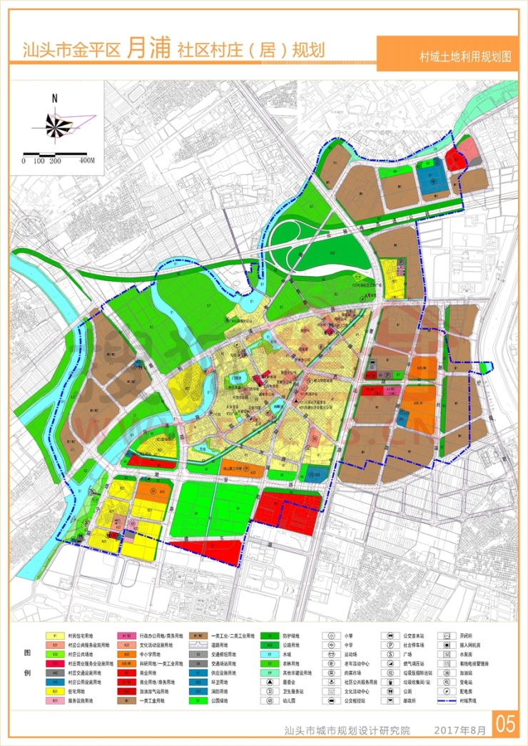 金平34个社区及2个村庄整治规划公示(规划图)
