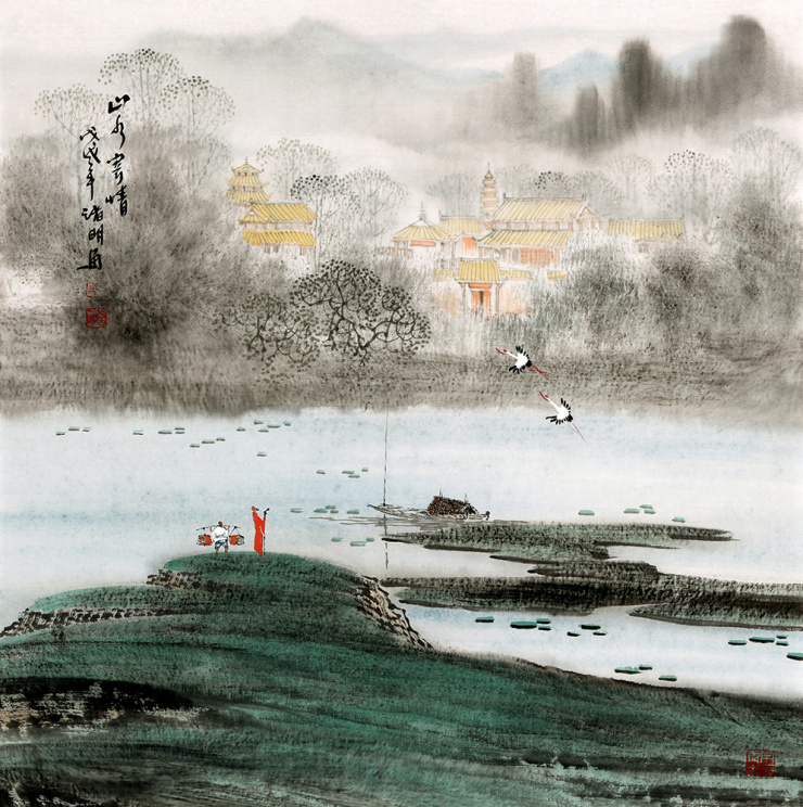 江南山水国画赏析山水江南秀雅别致