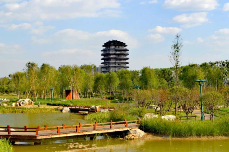 齊盛湖公園旁民泰龍廷貴府北區項目已蓋到地上1314層