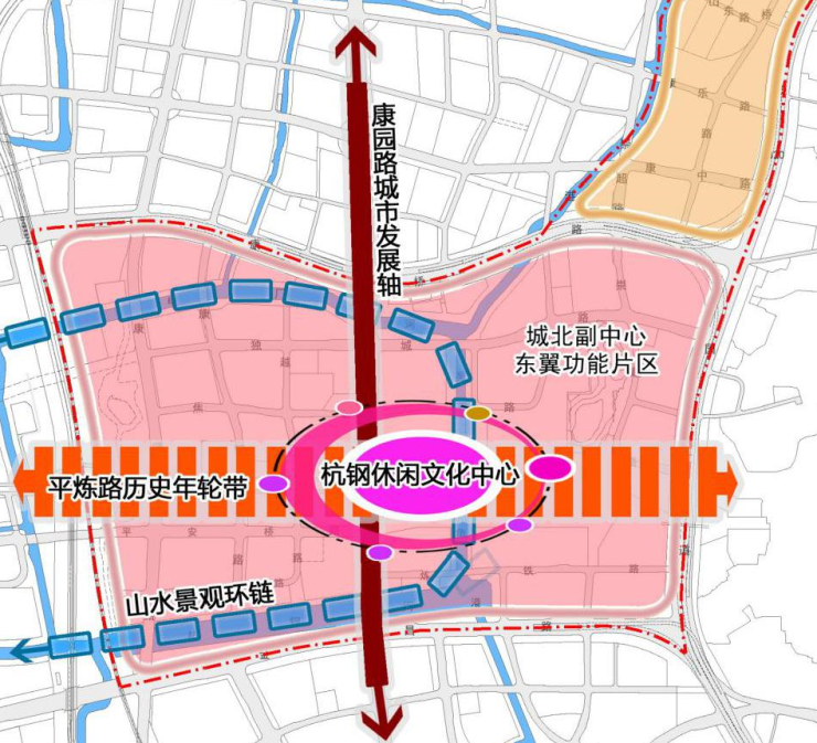 城北这条大道贯通崇贤康桥杭钢规划图出炉