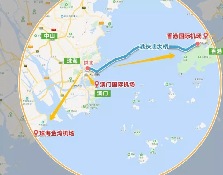 珠海金湾机场内部地图图片