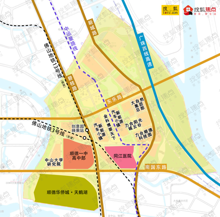 地鐵13號線已納入佛山近期建設規劃,計劃途徑順德容桂,大良,倫教,具體