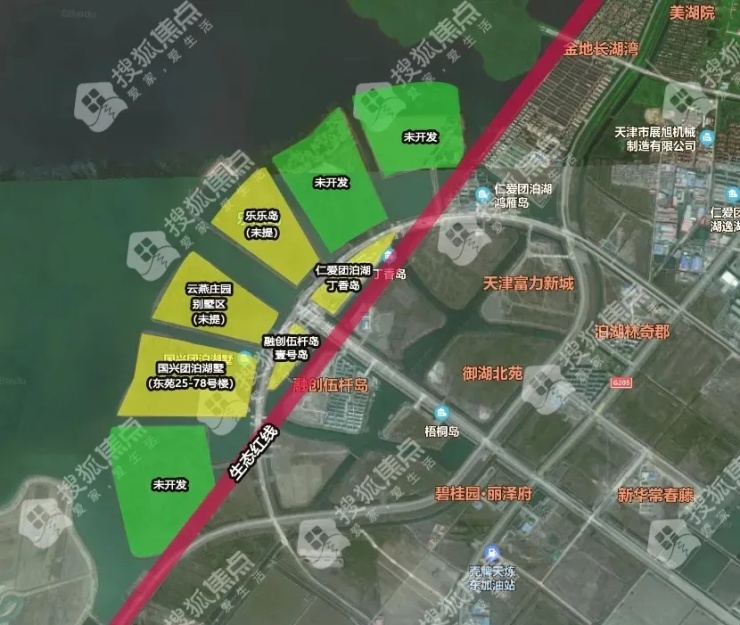 确定了天津静海团泊这些位置已启动拆迁