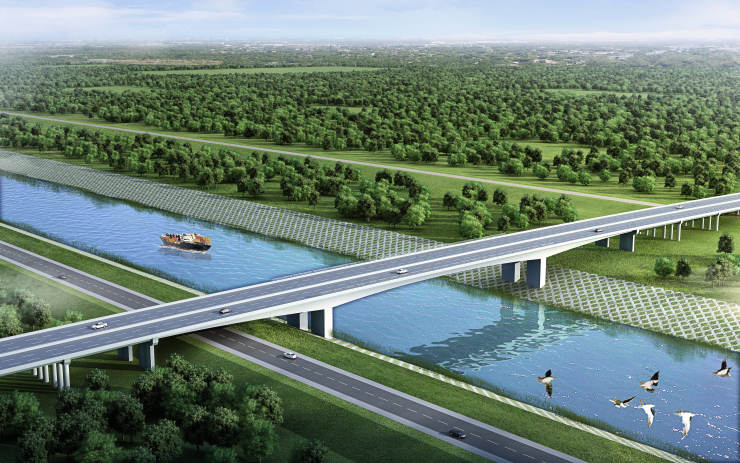 南绕城高速京杭运河三改二济宁交通水陆铁空全面发展