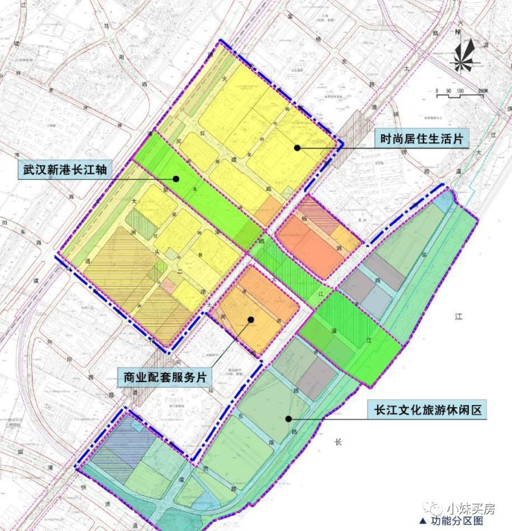 新港長江城規劃示意圖區位及潛力點評:漢陽濱江版塊一直都備受關注