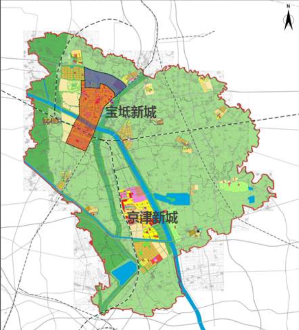 宝坻京津新城规划图片