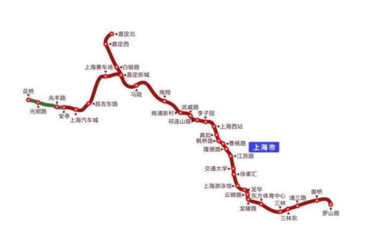 上海地铁17号线线路图片