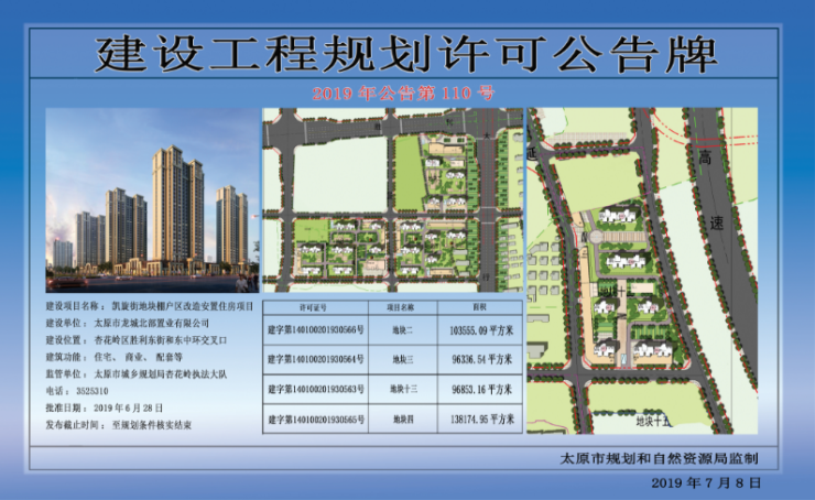 一,太原市龙城北部置业有限公司凯旋街地块棚户区改造安置住房项目