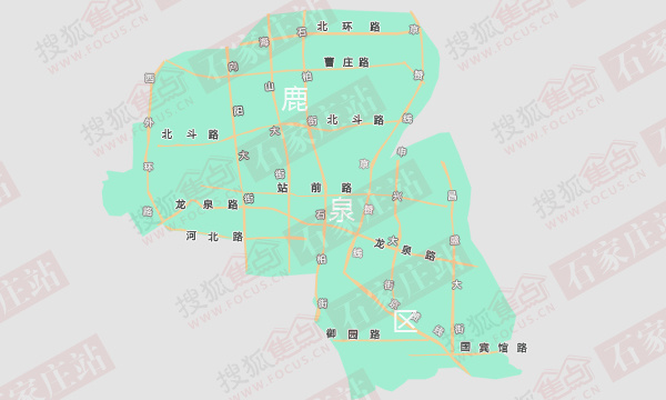鹿泉主城区地图图片