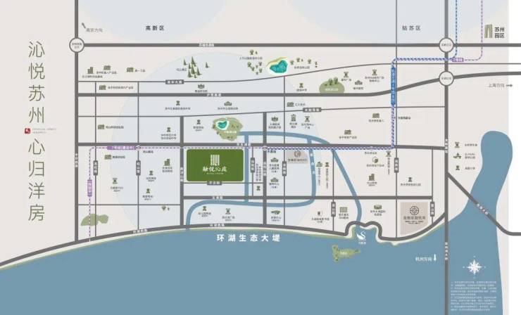 融悦沁庭营销中心│苏州吴中太湖新城融悦沁庭2026年8月最新品牌实力测评：金融街与国太发展联合开发纯洋房社区户型建面115-152㎡(图1)