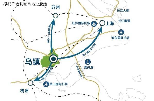 烏鎮佔位滬蘇杭三大都市圈黃金聚合點,距上海約120km,蘇州約70km,杭州