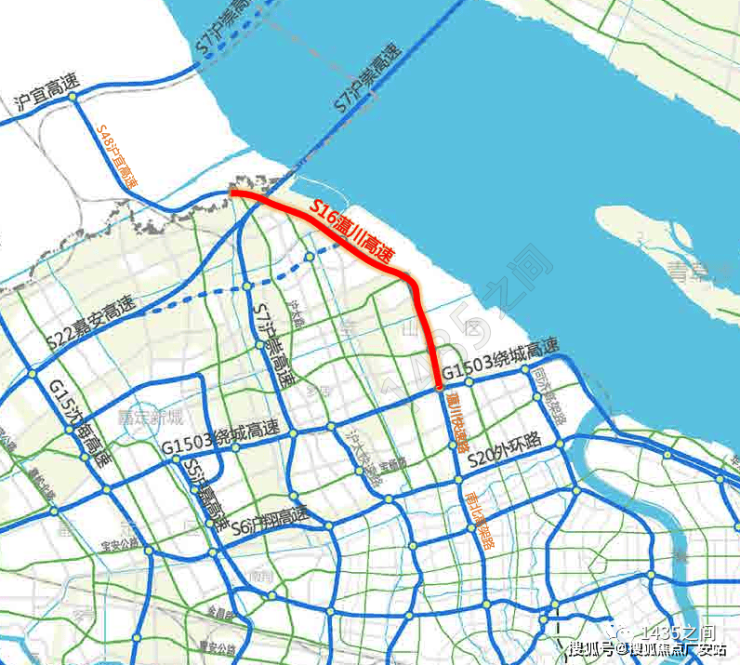 > 图片来源:1435之间轨交方面,板块内拥有贯通上海市中心的地铁7号线