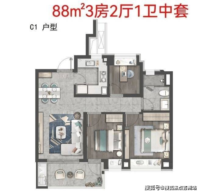 虹桥嘉悦府(虹桥嘉悦府()售楼处地址丨-销售方式-丨户型设计(图3)