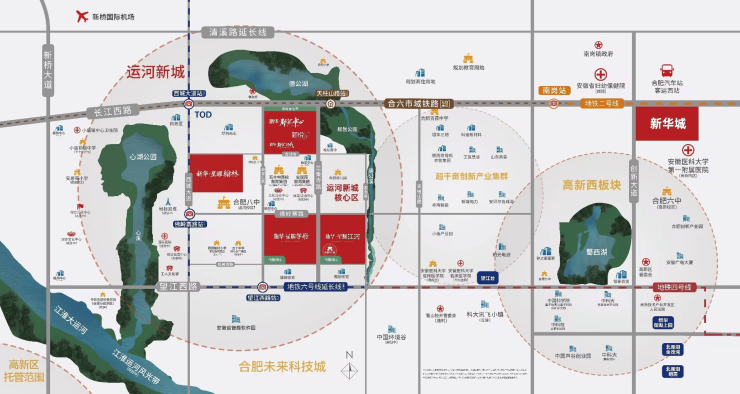 合肥新华星耀翰林售楼处电话_价格详情_户型设计亮点_区域配套概况_楼盘基础信息(图3)