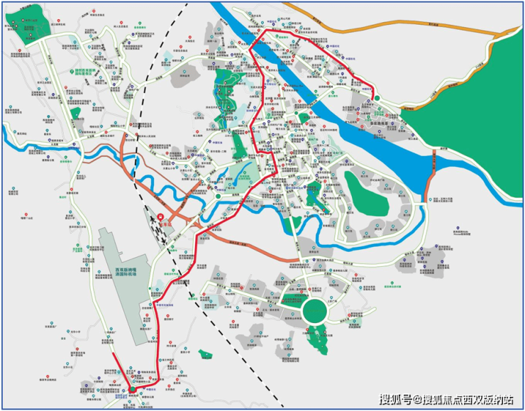 景洪市最新公交線路圖