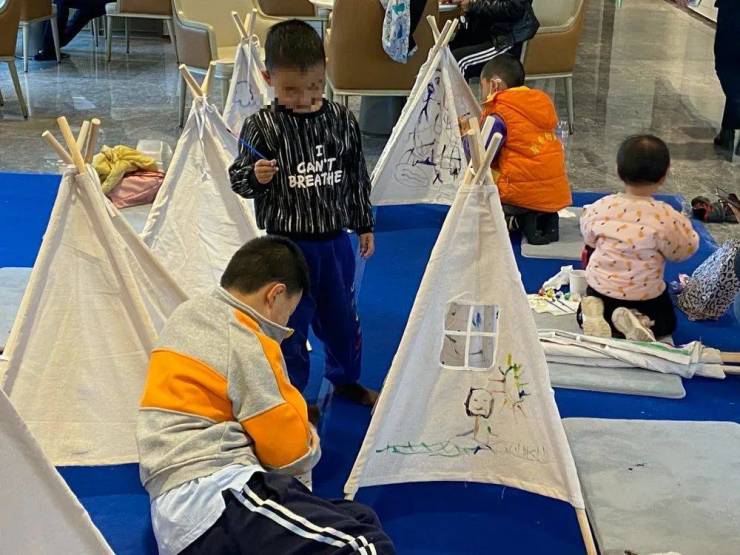北京城建&middot;国誉上城丨手绘帐篷DIY,环游童趣世界