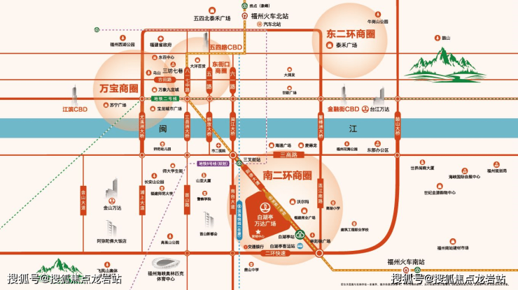 福州仓山万达广场地图图片