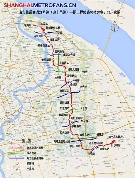上海21号线最新规划图图片