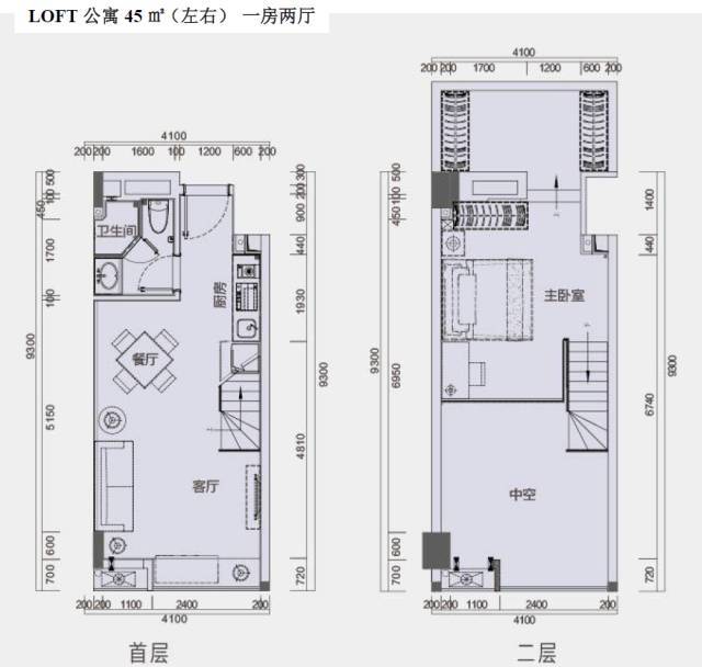 富力悦海湾公寓户型图图片