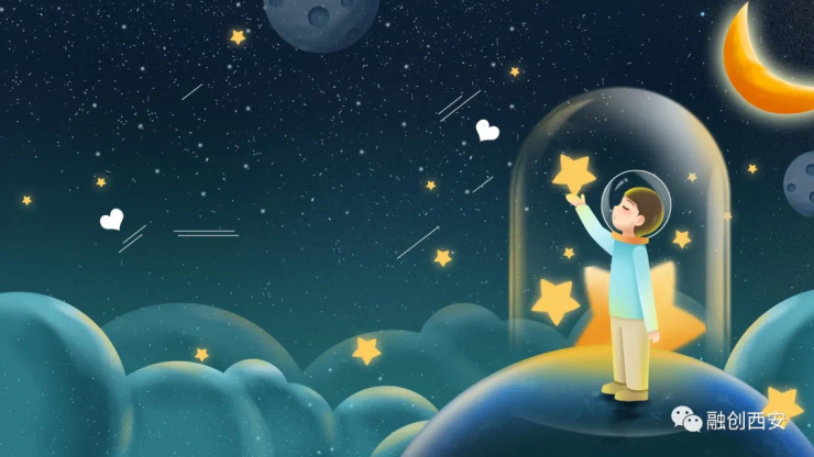 的作者一样,动情的写道:当你抬头看着夜空时,我住在某颗星星上面,我会