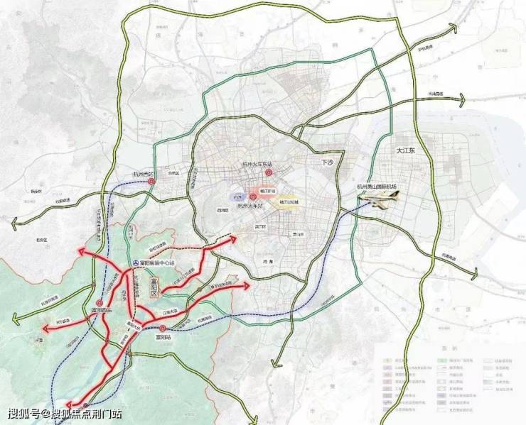 2021年4月,彩虹快速路西延之江段通車,據悉彩虹快速路西延富陽段也