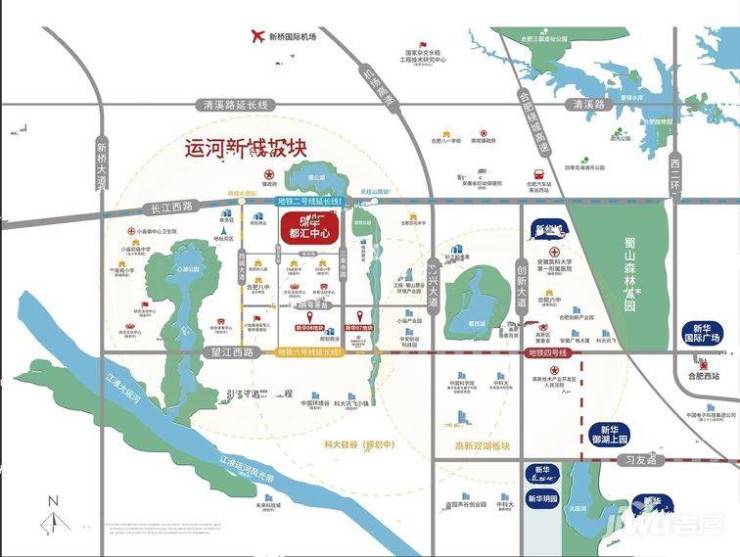 蜀山区运河新城板块新华都汇中心升值空间-合肥搜狐焦点