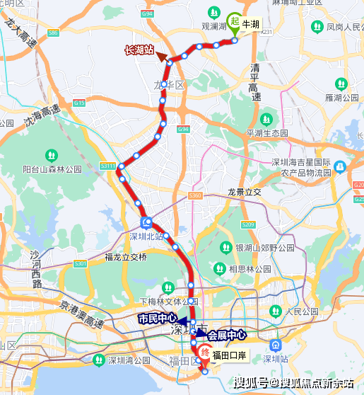 深圳地铁18号线站点图图片