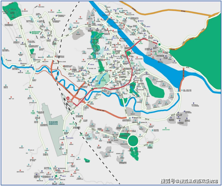 景洪市最新公交線路圖