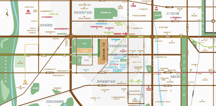 西安(中国铁建轨交秦风雅颂)楼盘建面约108143㎡三环外物业公司园林绿化PG电子入口(图5)