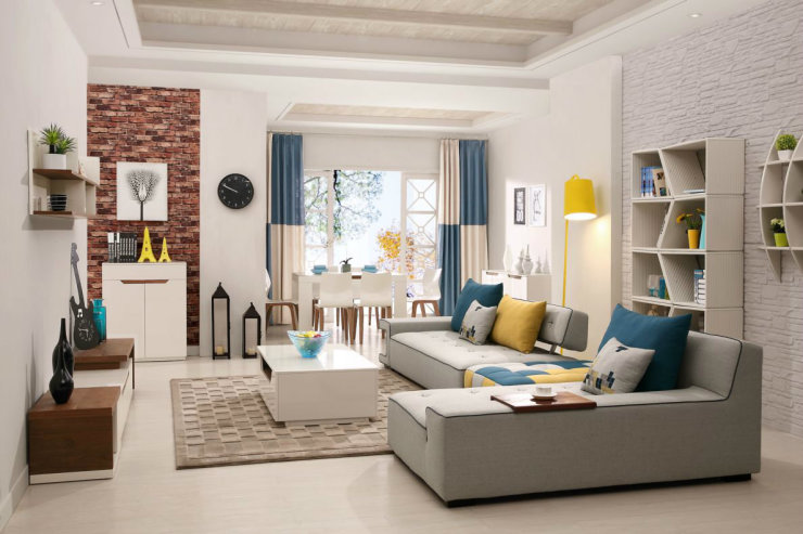 现代简约风精致装修别墅大户型家居效果图_装修攻略-北京搜狐焦点家居