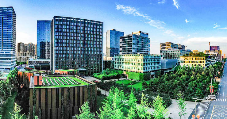 中铁沣河湾营销中心)品牌开发商价值分析大型社区装修效果图(图2)