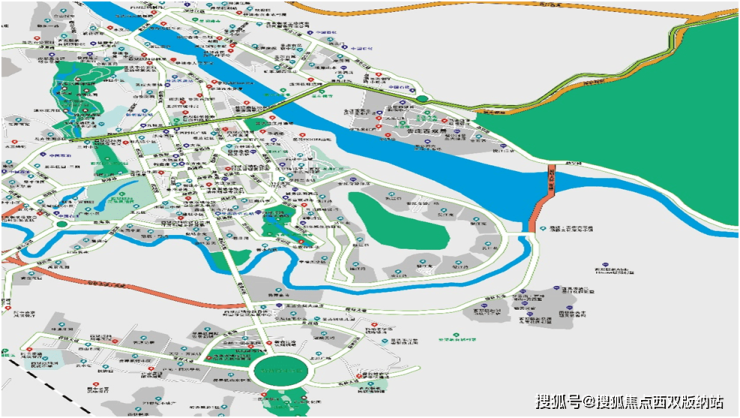 景洪市最新公交線路圖