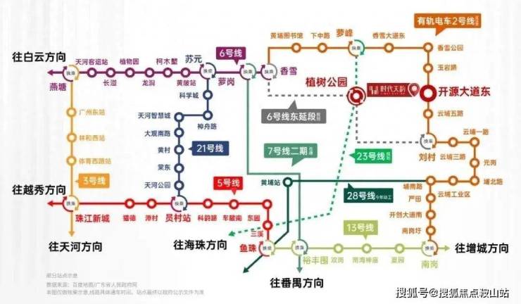 地铁6号线,21号线,有轨电车1号线均已开通,3条地铁线路,3条有轨电车