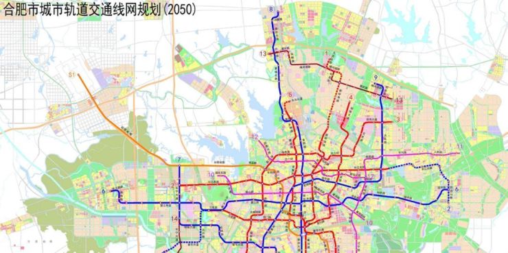 合肥轨道交通2050规划图片
