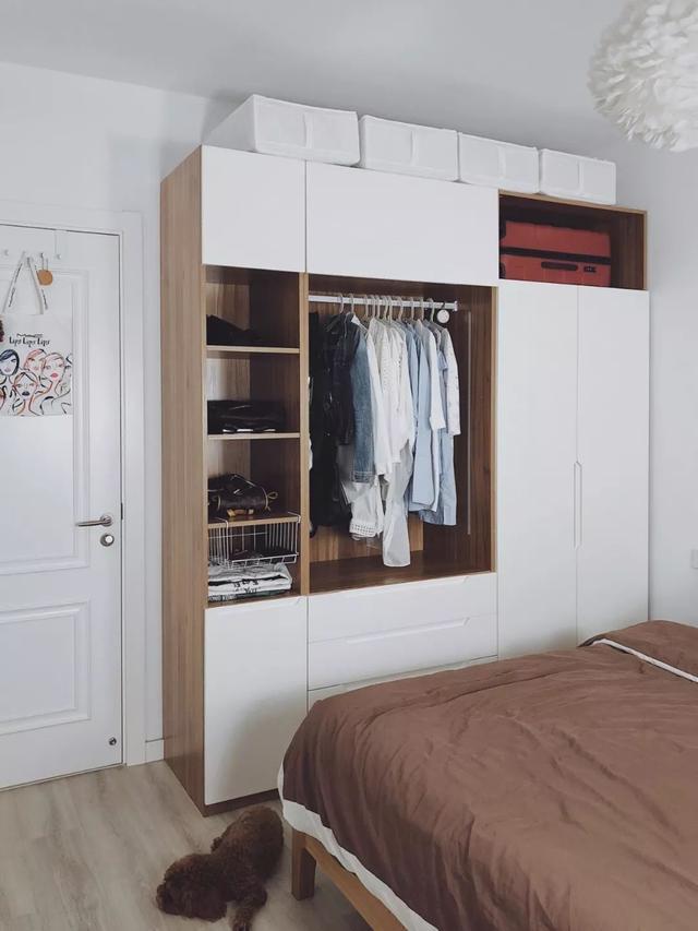 撞色衣柜颜色撞得对效果真的很美